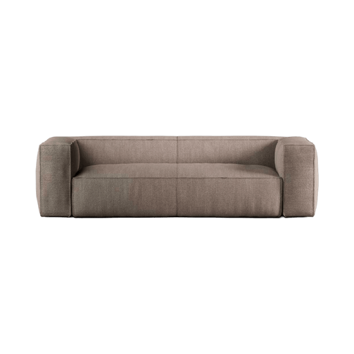 Brown sofa on a transparent background