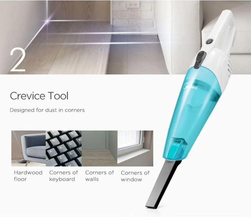 Midea 2in1 Light Weight Corded Upright Vacuum Cleaner | 600W Powerful with 0.8L Transparent Dust Container | Stick & Handheld Multi-Surface Cleaning | 5M Cord | High Suction Power | Best for Home | SC861