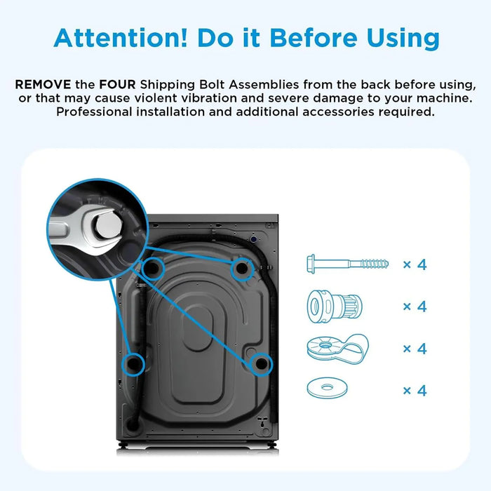Midea 10kg Front Load Washer | Lunar Dial Control | 1400 RPM Spin | 14 Programs | Wi-Fi Connectivity | Steam Care | BLDC Inverter Motor | MF200W100WBTGCC