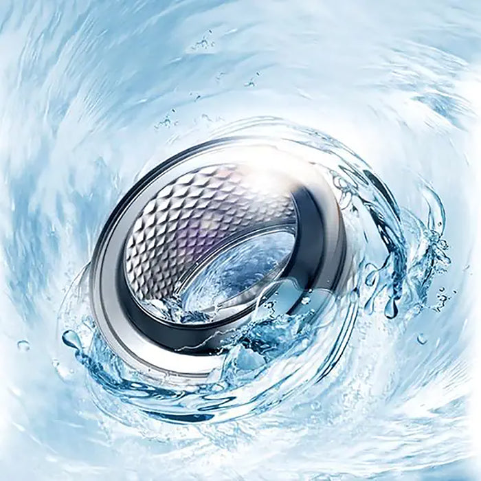 Midea 8/6 KG Smart Washer Dryer with BLDC Inverter Motor| 1400 RPM| Fully Automatic Front Load Washing & Drying Combo Wi-Fi Machine| 14 Programs-Extra Rinse/Quick 15/| Titanium| MF200D80WBT-GCC