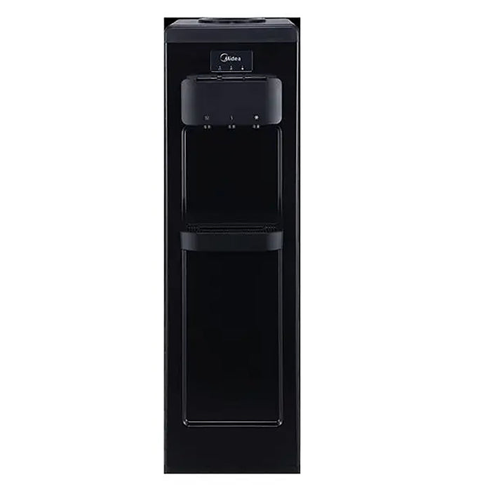Midea Top Loading Water Dispenser |3-Taps Equipped with Hot, Cold, and Ambient Temperature | Floor Standing | Child Safety Lock for Hot Water Faucet | Best for Home, Office & Pantry | Color: Black | Model: YL1917SAE-BK EROS