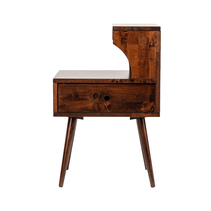 Amani Bedside Table Dark Walnut