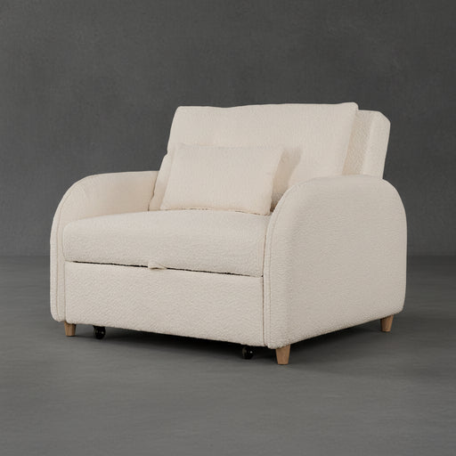 Beige armchair on a transparent background
