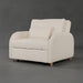 Beige armchair on a transparent background