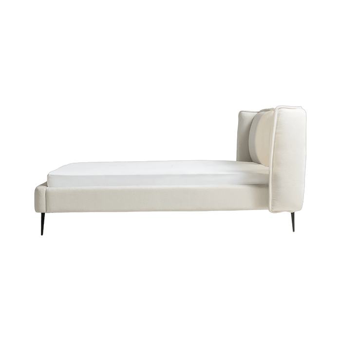 Clarke King Bed Ivory - Setinone.ae