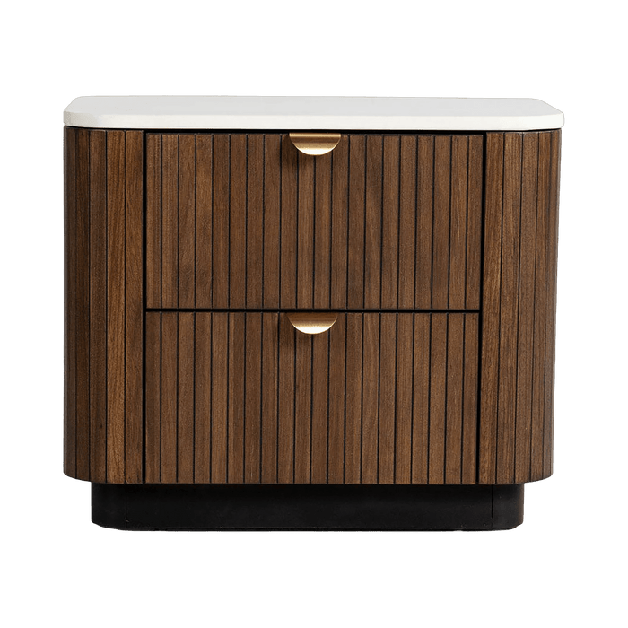 Devie Bedside Table Brown - Setinone.ae