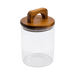 Melan Glass Canister W/Acacia Lid-880ml - Setinone.ae