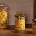 Melan Glass Canister W/Acacia Lid-880ml - Setinone.ae