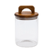 Melan Glass Canister W/Acacia Lid-880ml - Setinone.ae