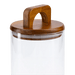 Melan Glass Canister W/Acacia Lid-1100ml - Setinone.ae