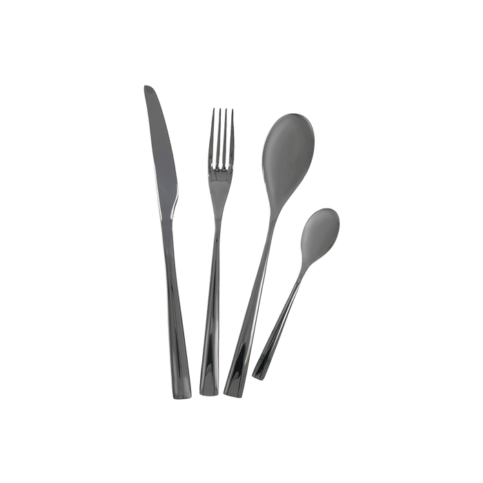 Meyar Cutlery Set of 24 Pcs Black