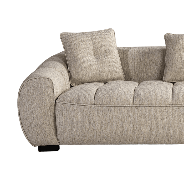 Naline 3 Seater Sofa Ecru