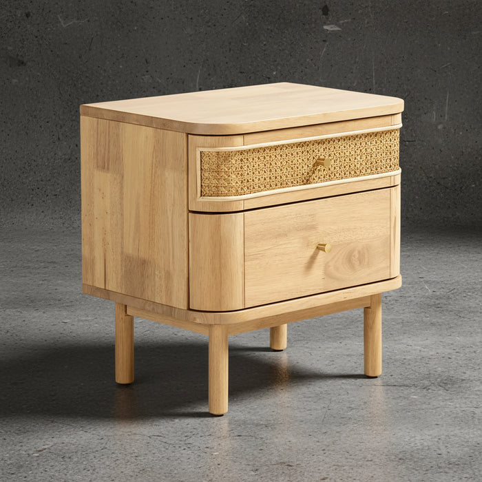 Railan Bedside Table Natural - Setinone.ae