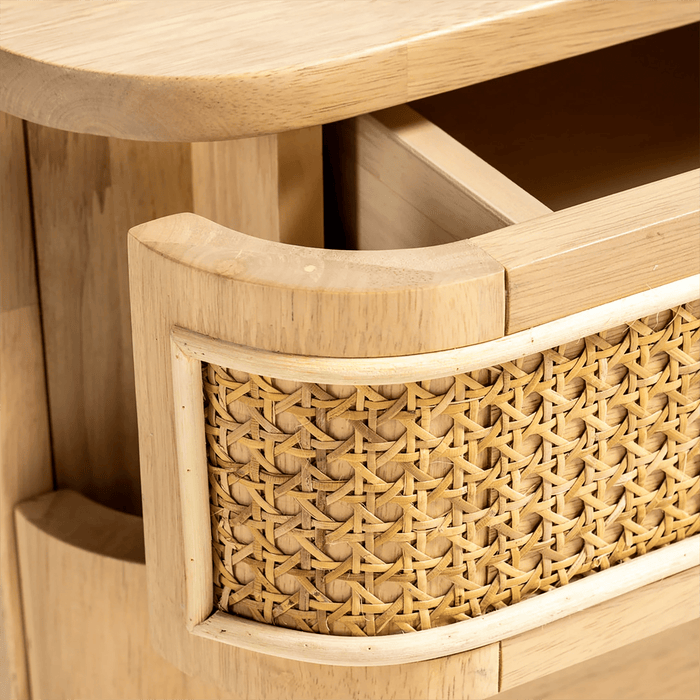 Railan Bedside Table Natural - Setinone.ae