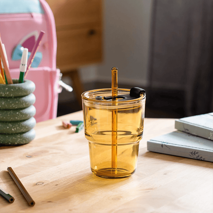 Roien Glass W/lid 450ml - Setinone.ae