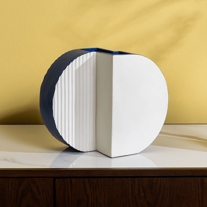 Watson Decor Vase White & Blue