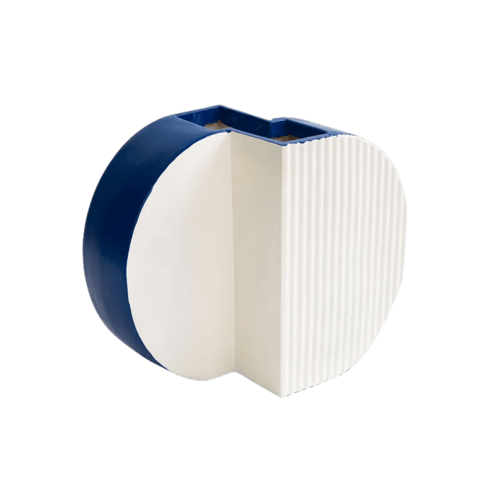 Watson Decor Vase White & Blue