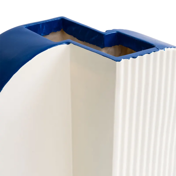 Watson Decor Vase White & Blue