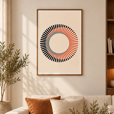 Optical Rhythm — Art print-1 - Black / 60 x 90 cm