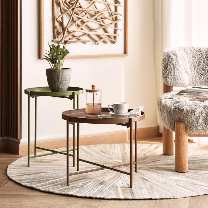 Abaco End Table Metal - Brown
