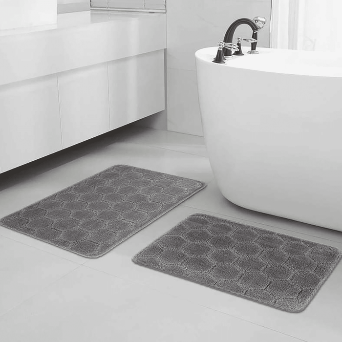 Ada Cozysoft 2-Piece Set Bathmat And - Grey