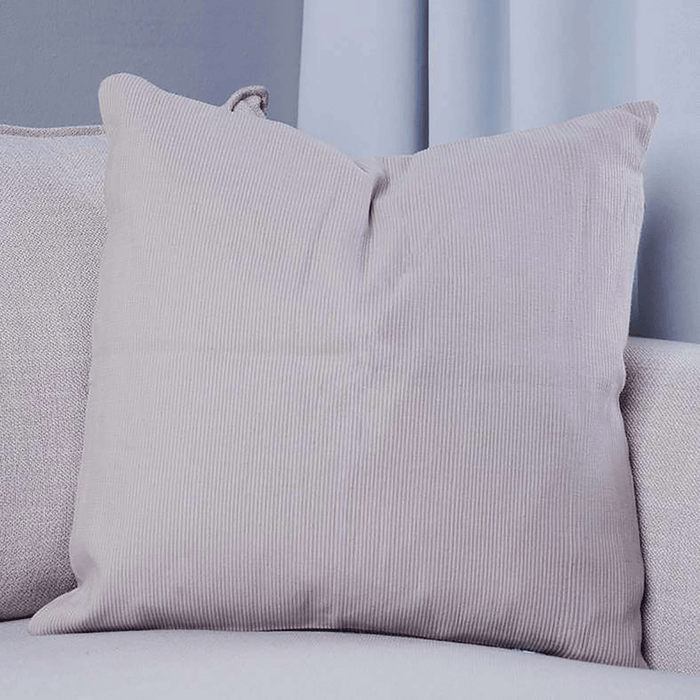 Aden Pin Rib S/2 Cushion Cover Beige