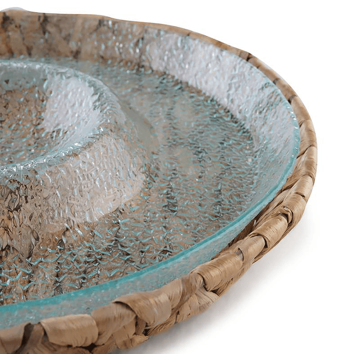Aenon Chip Dip Serving Platter - Clear