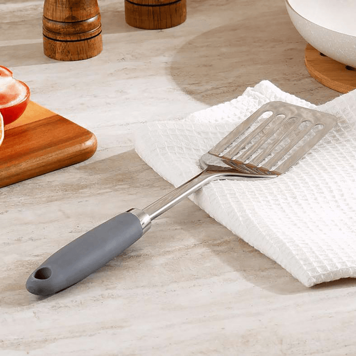 Aira Slotted Spoon - Grey