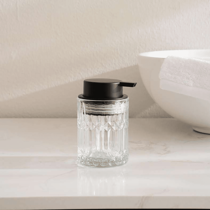 Aldrin Glass Soap Dispenser - Transparent
