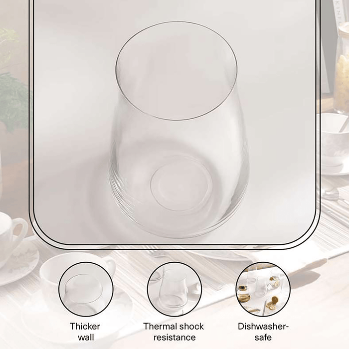 Alex 6-Piece Highball Crystal Glass Set 400Ml - Clear