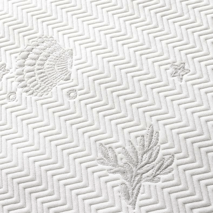 Alginate Jacquard Waterproof Mattress Protector 120X200+33cm -White
