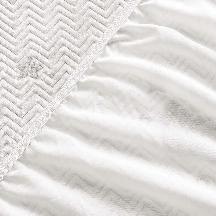 Alginate Jacquard Waterproof Mattress Protector 120X200+33cm -White