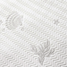 Alginate Jacquard Waterproof Mattress Protector White Pan Home