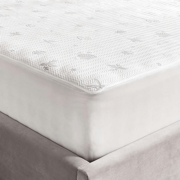 Alginate Jacquard Waterproof Mattress Protector 90X200+33cm -White