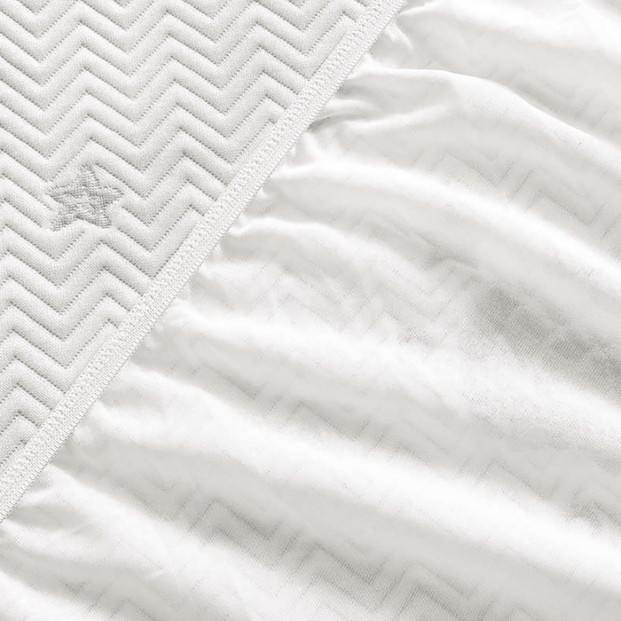 Alginate Jacquard Waterproof Mattress Protector 90X200+33cm -White