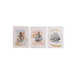Alphabets 3-Piece Canvas Art - Blue White Pan Home