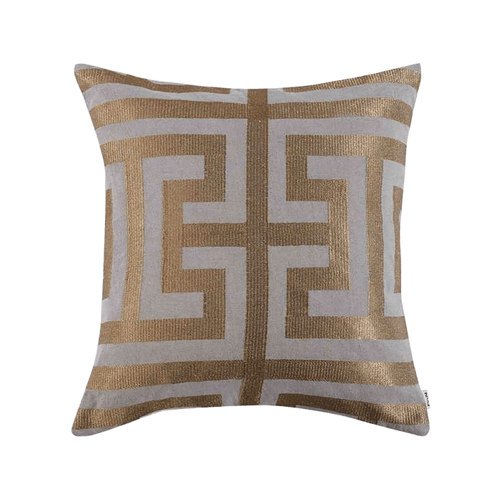 Alvaro Embroidered Cushion Cover - Gold