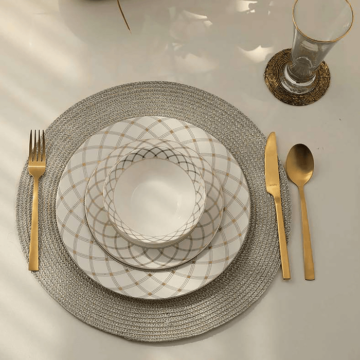 Amara S/4 Placemat Silver Dia 38cm