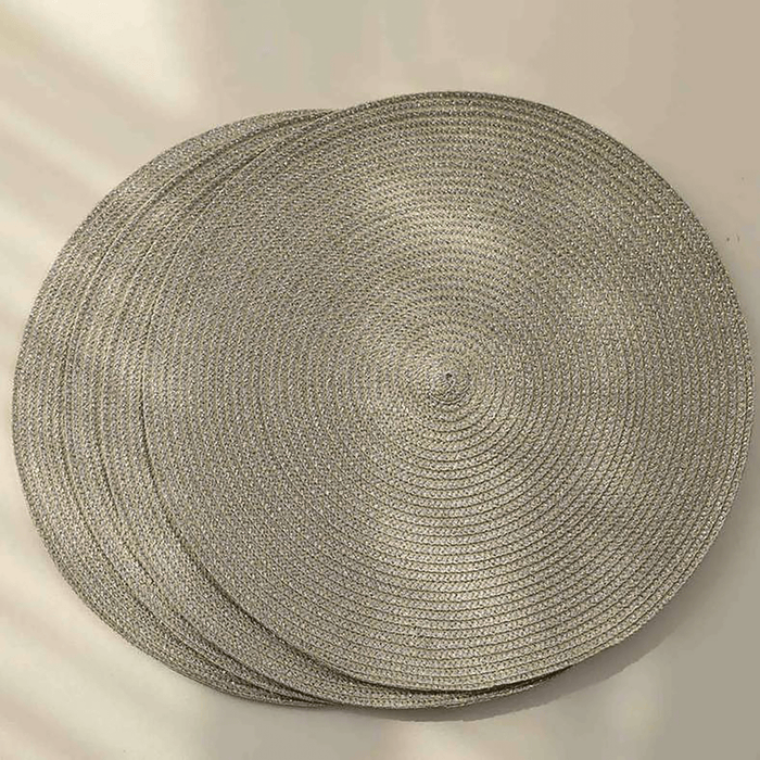 Amara S/4 Placemat Silver Dia 38cm