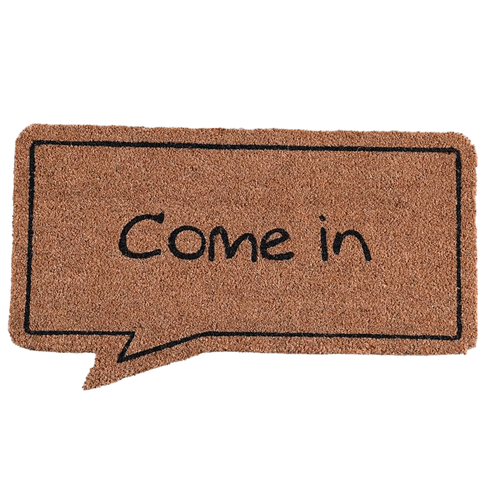 Amelia Door Mat -Natural/Black Pan Home