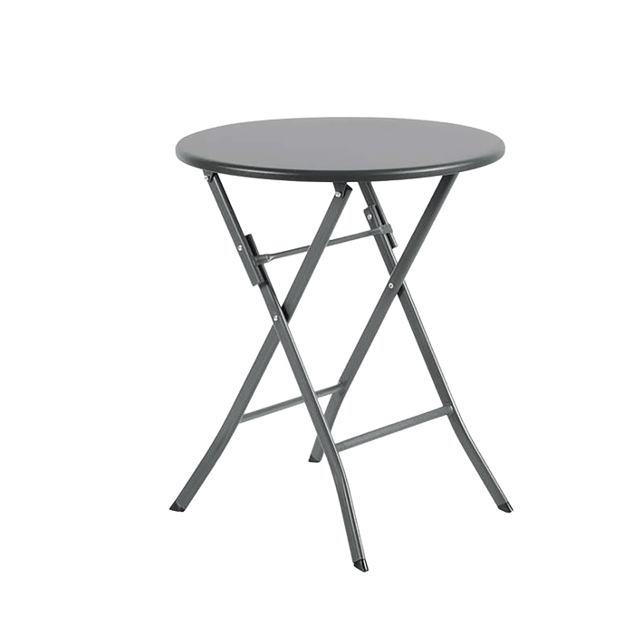 Anca Outdoor Steel Folding Table - Grey