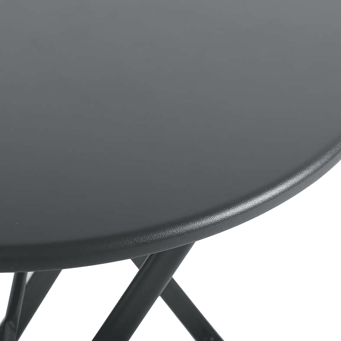 Anca Outdoor Steel Folding Table - Grey