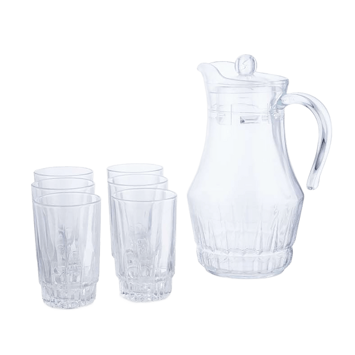Arcopal Victoria 7-Piece Drink Set - Clear