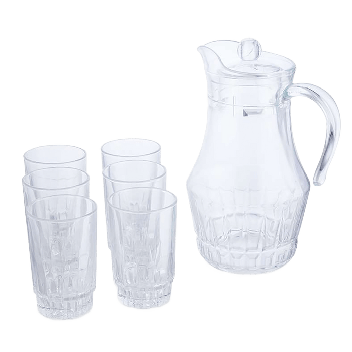 Arcopal Victoria 7-Piece Drink Set - Clear
