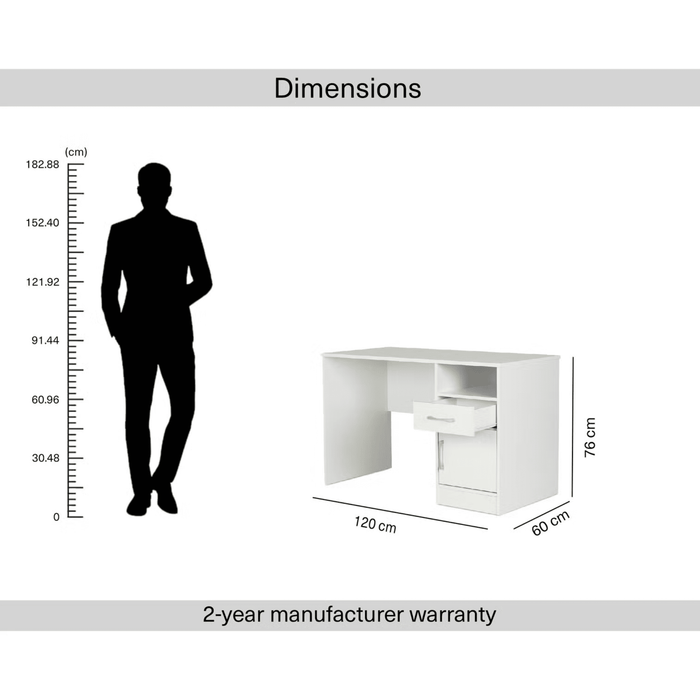 Arlin Desk With 1 Drawer And 1 Door