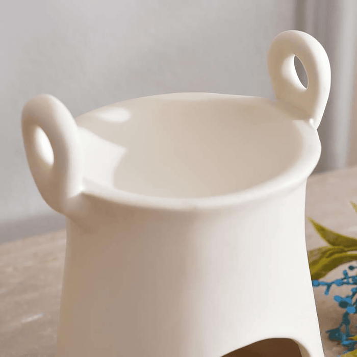 Aroma Ceramic Oil Burner 10.7X12.2cm - Cream