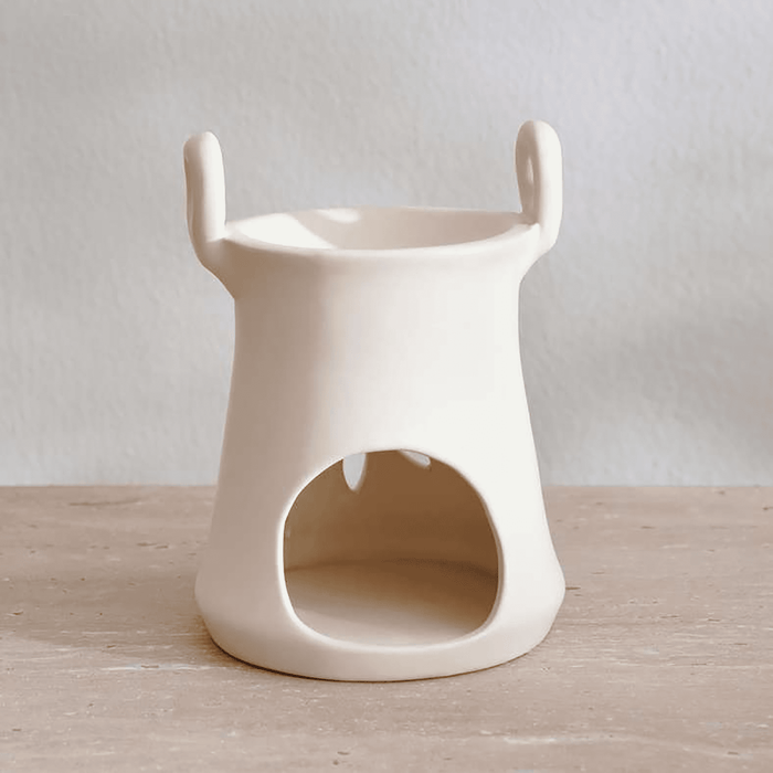 Aroma Ceramic Oil Burner 10.7X12.2cm - Cream