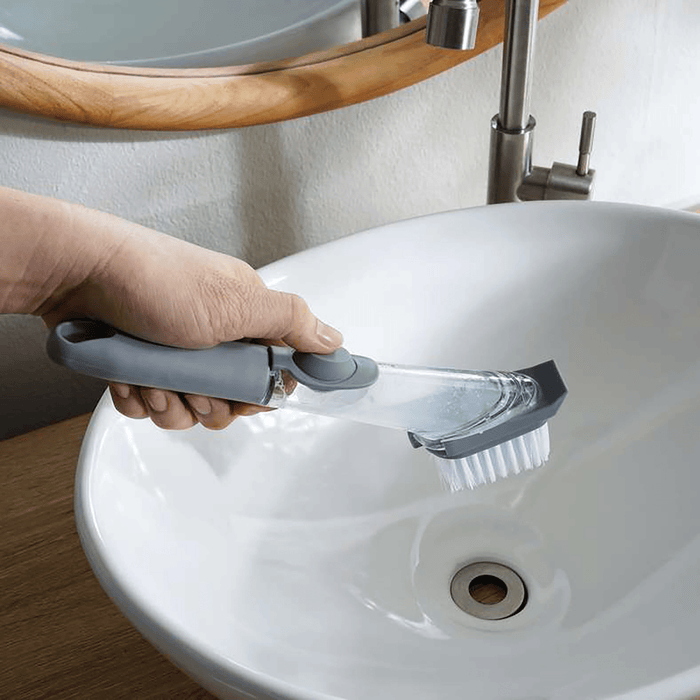 Ashton 2-Piece Cleaning Brush Set - Grey
