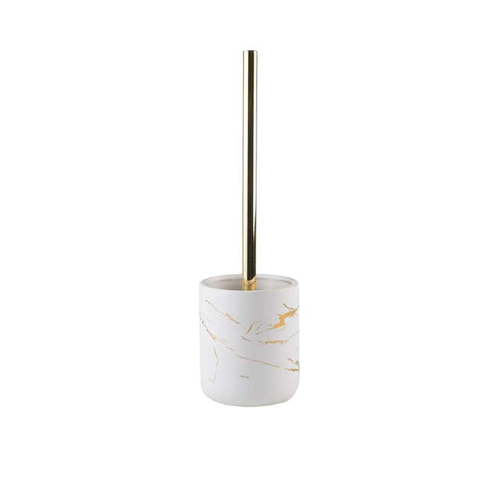 Astral Ceramic Toilet Brush Holder - Gold