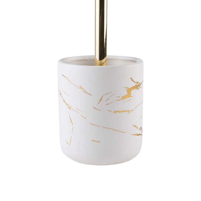 Astral Ceramic Toilet Brush Holder - Gold